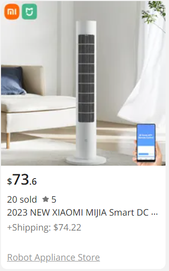 Xiaomi Mijia Smart DC Inverter Tower Fan 2