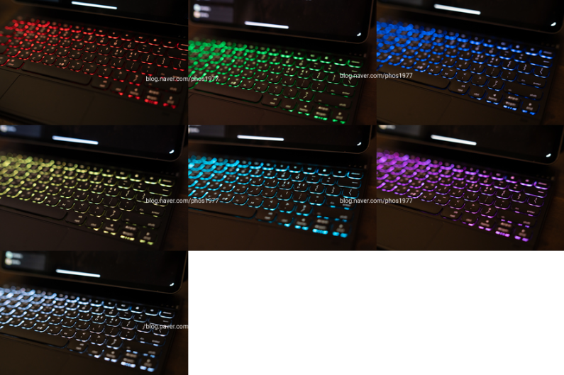 GOOJODOQ Magic Keyboard: baklight colors