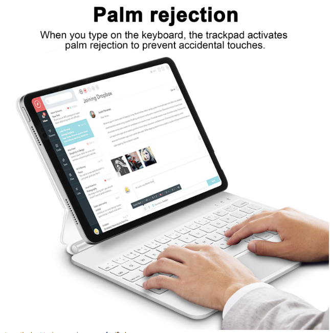 GOOJODOQ Magic Keyboard: Palm rejection