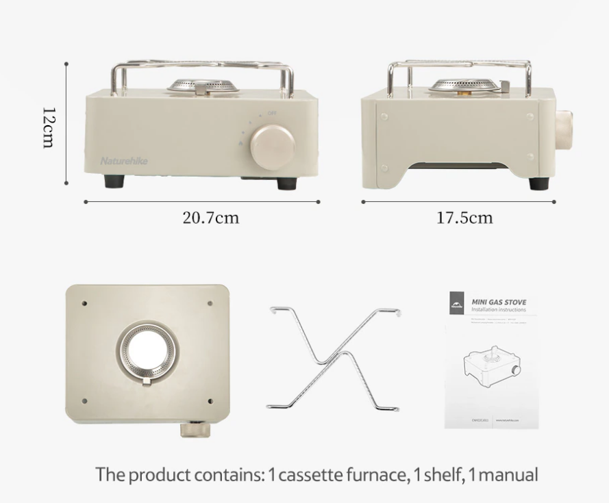 ultra-lightweight camping stove: size