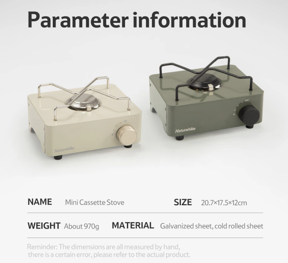 ultra-lightweight camping stove: parameter information