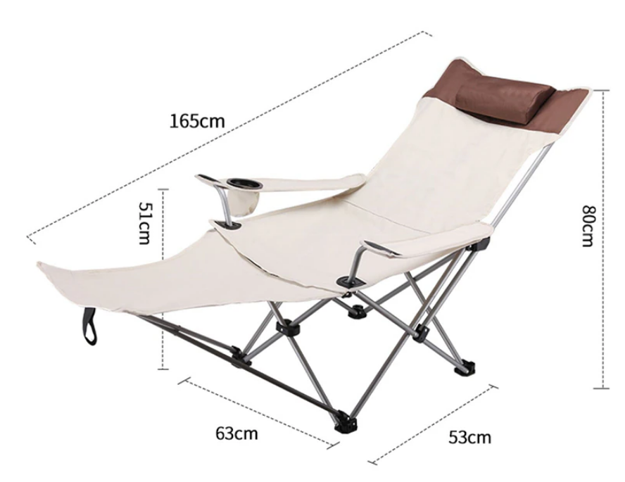 Portable Reclining Chair: size
